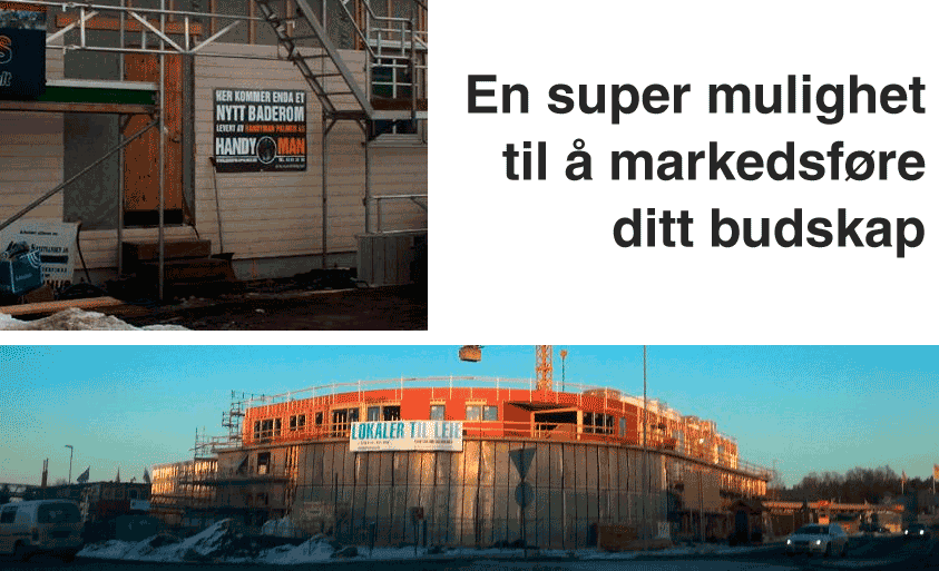 Banner er en super mulighet til å markedsføre ditt budskap